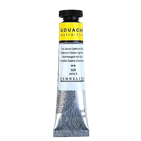 Sennelier Extra Fine Gouache 21ml S3 Cadmium Yellow Light Hue