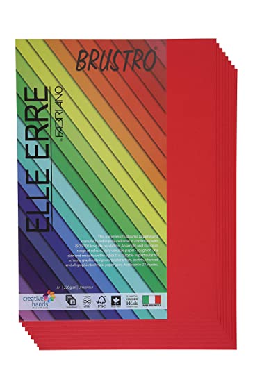 Brustro Elle Erre A4 Rosso (Pack of 9 Sheets)