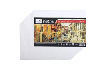 Brustro Artists' OIL PAPER 300GSM 20 SHEETS. Size 10 X 14 cm