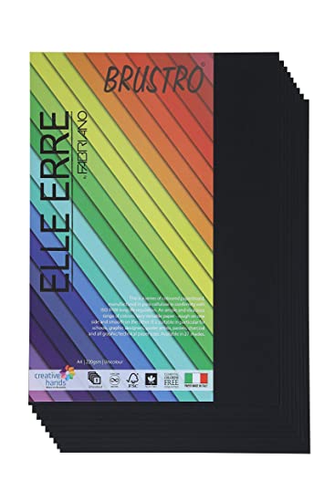 Brustro Elle Erre A4 Nero (Pack of 9 Sheets)