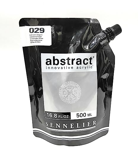 Sennelier Abstract Acrylic Artist Paint Pouch 500ML Iridescent Silver