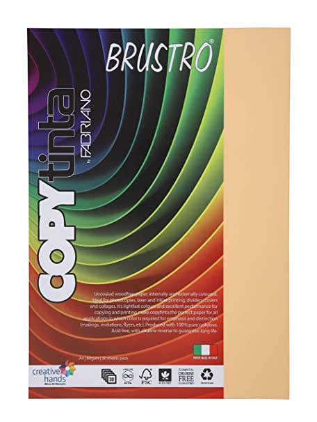 Brustro Copy Tinta A4 Peach Shade (Pack of 1)