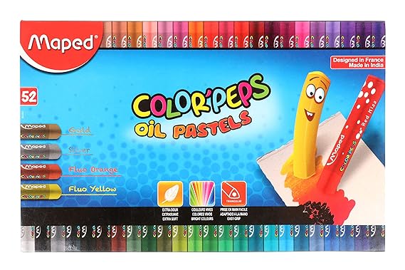 Maped Color'Peps Oil Pastel Set-Pack of 52 Shades