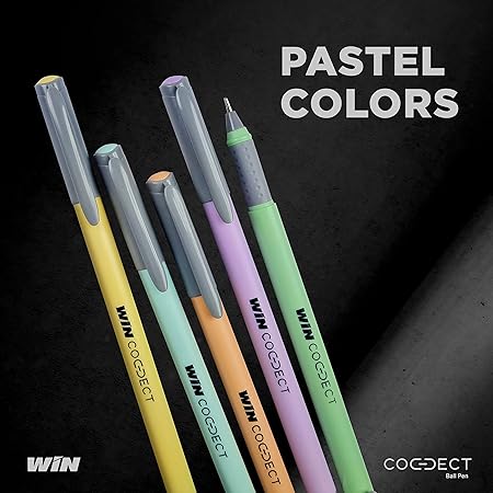 WIN Connect Ball Pens Set | 20 Pens (10 Blue Ink & 10 Black Ink) | Diamond Cut Tip | 0.7mm Tip | Ball Pen for Exams | Smudge Free Writing | Ideal fo Students & Professionals Stationery