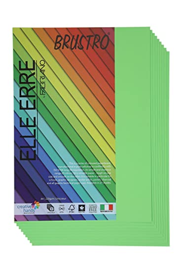 Brustro Elle Erre A4 Verde Pisello (Pack of 9 Sheets)