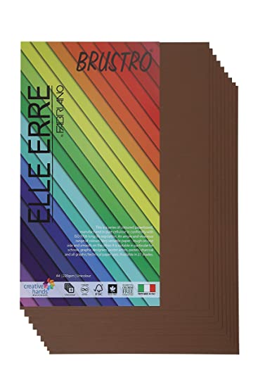 Brustro Elle Erre A4 Marrone (Pack of 9 Sheets)
