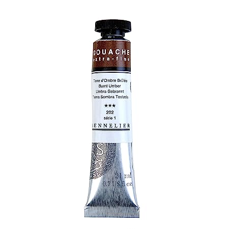 Sennelier Extra Fine Gouache 21ml S1 Burnt Umber