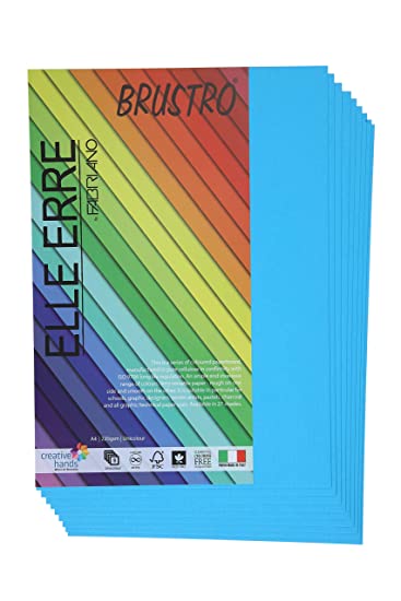 Brustro Elle Erre A4 Azzurro (Pack of 9 Sheets)