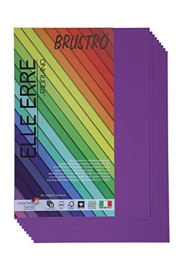 Brustro Elle Erre A4 Viola (Pack of 9 Sheets)