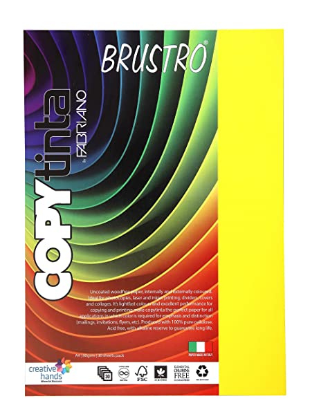 Brustro Copy Tinta A4 Bright Yellow Shade (Pack of 1)