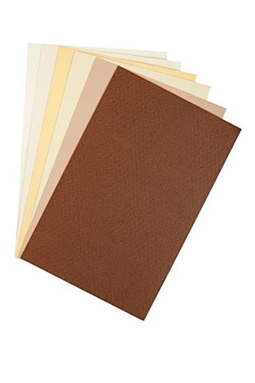 Brustro Artists' Pastel Paper Pad of 24 Sheets (160 GSM), Colour - Earth Tones, Size - 5 x 7"