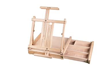 Brustro Artists’ Portable Tabletop Wood Sketchbox Easel With Wooden Drawer
