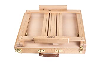 Brustro Artists’ Portable Tabletop Wood Sketchbox Easel With Wooden Drawer