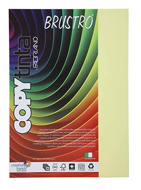 Brustro Copy Tinta A4 Pastel Green Shade (Pack of 1)