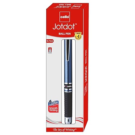 Cello Jotdot Ball Pen (Pack of 50, Ink Color - Blue)