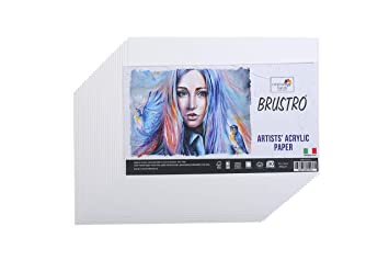 Brustro Artists' ACRYLIC Paper 400GSM 30 SHEETS. Size 10 X 14 cm