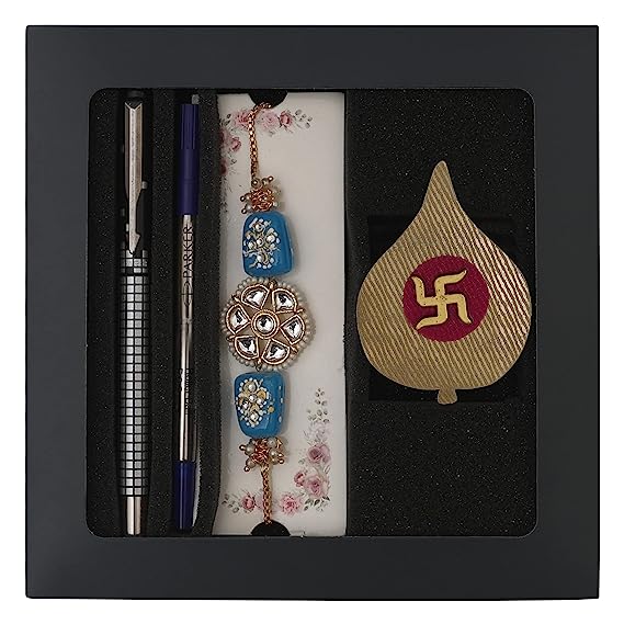 Parker Raksha Bandhan Giftset Vector Special Edition Roller Ball Pen With Rakhi