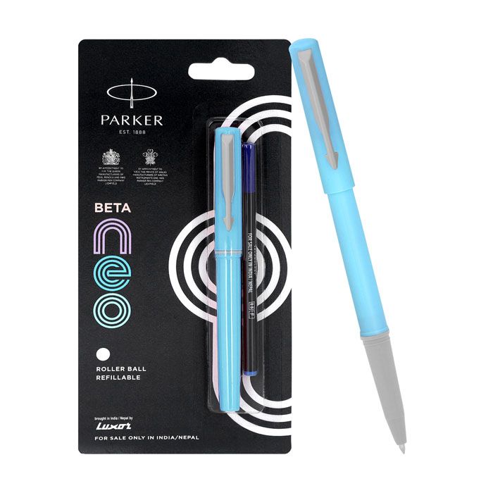 Parker Beta NEO Roller Ball Pen | Light Blue Body Color |Ink Color - Blue