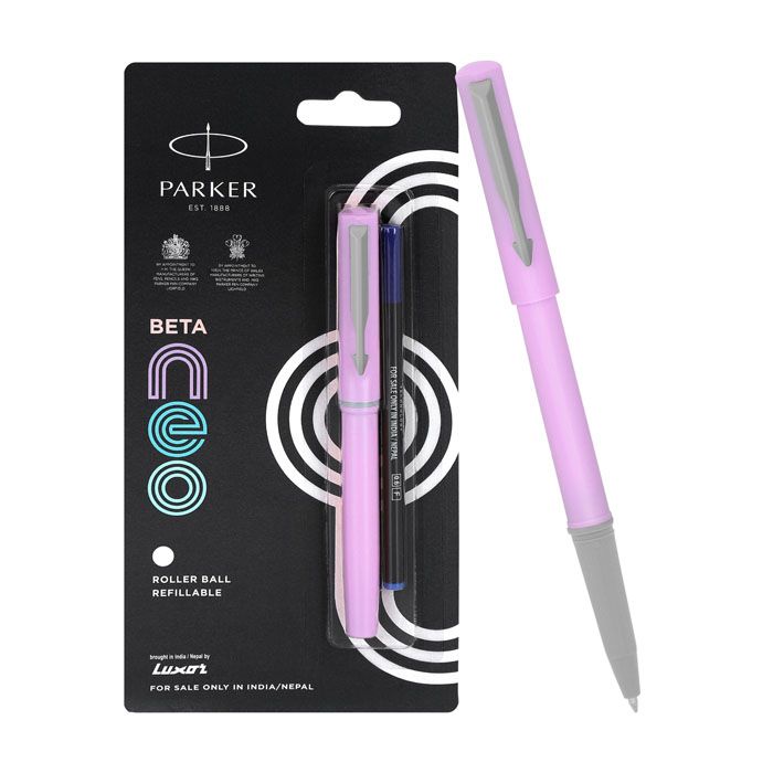 Parker Beta NEO Roller Ball Pen | Light Purple Body Color |Ink Color - Blue