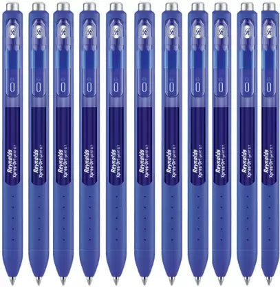 Reynolds XpressDri Gel Pen Pack Of 10 Gel Pen (Pack of 10, Ink Color - Blue)