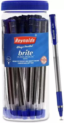 Reynolds Brite Ball Pen (Pack of 25, Ink Color - Blue)