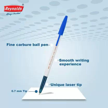 Reynolds 045 JAR -25 CT-BLUE PACK OF 3 Ball Pen (Pack of 3, Ink Color - Blue)