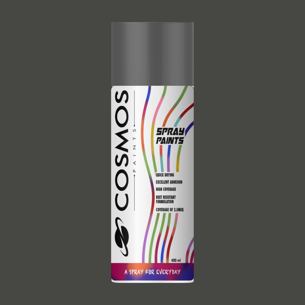 Cosmos Paints - Spray Paint in 96 Matt Grey Black 400ml