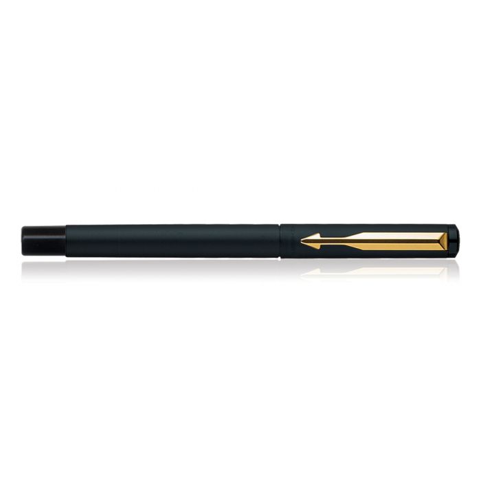 Parker Vector Matte Black Gold Trim Roller Ball Pen