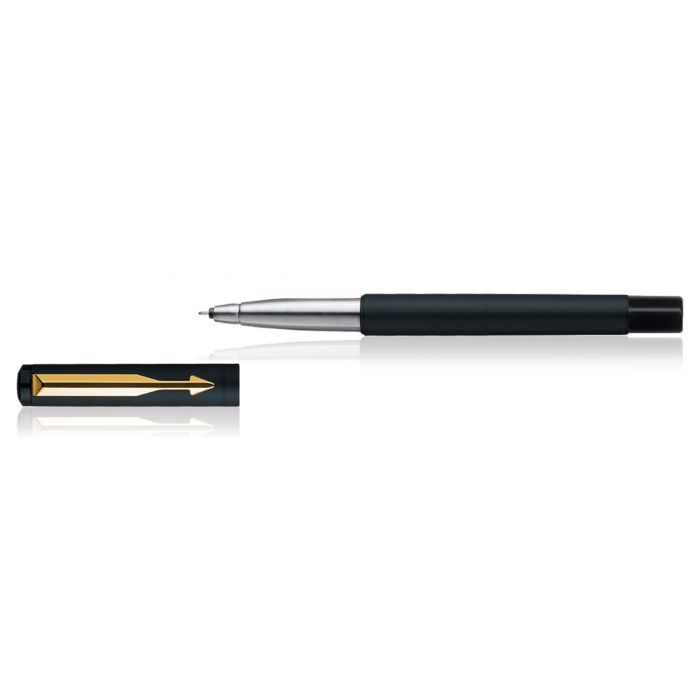Parker Vector Matte Black Gold Trim Roller Ball Pen