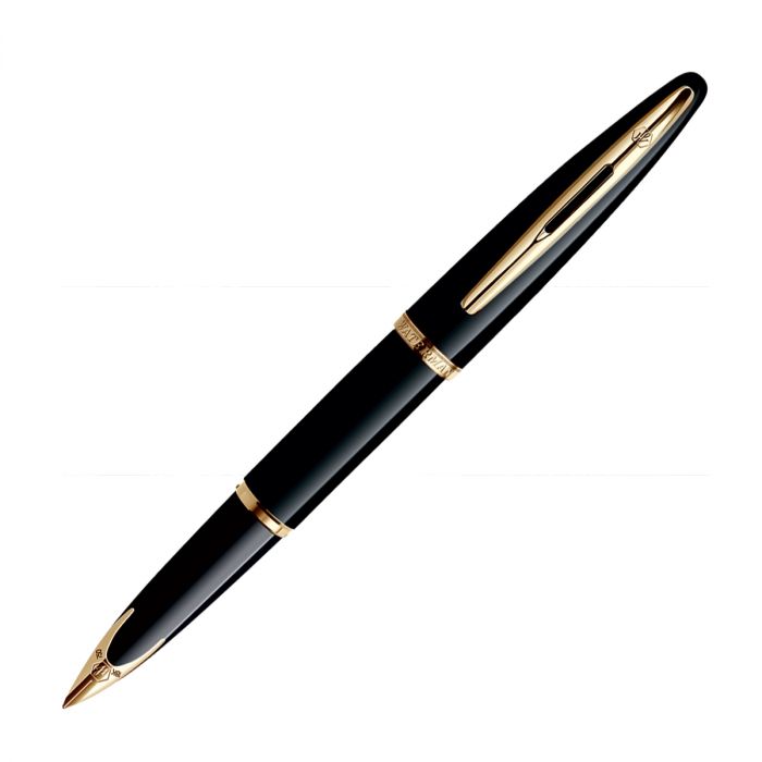 Waterman Carene Black Sea Gold Trim  Fountain Pen Fine Nib