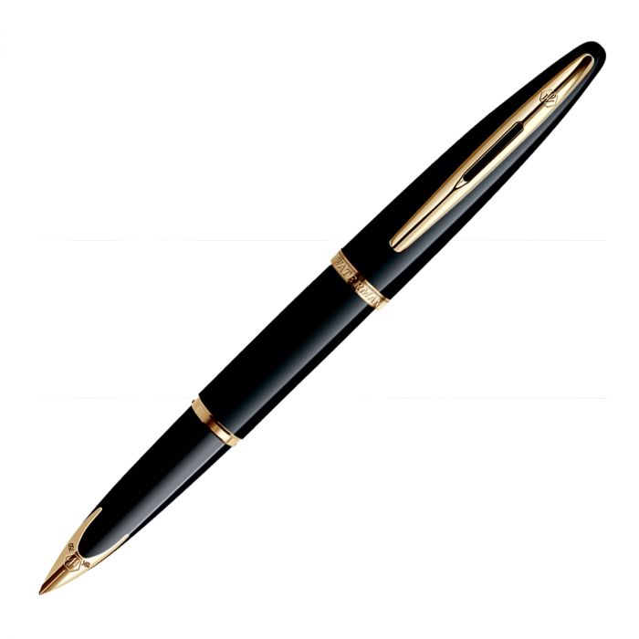 Waterman Carene Black Sea Gold Trim  Fountain Pen Medium Nib
