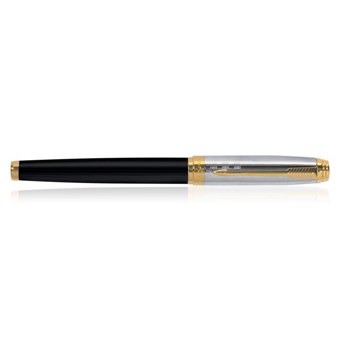 Parker Ambient Deluxe Black Gold Trim Fountain Pen Pen(Fine Nib)