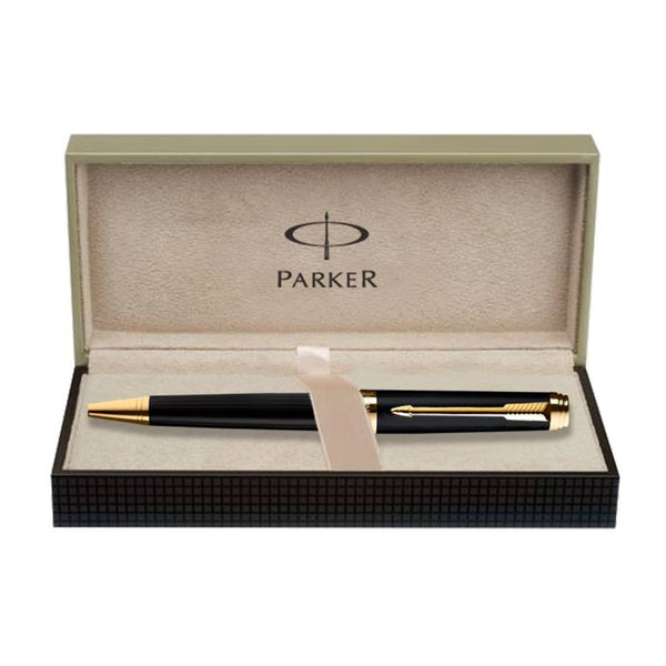 Parker Ambient Laque Black Gold Trim Ball Pen