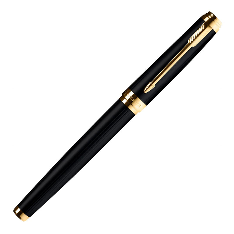 Parker Ambient Laque Black Gold Trim Fountain  Pen(Fine Nib)