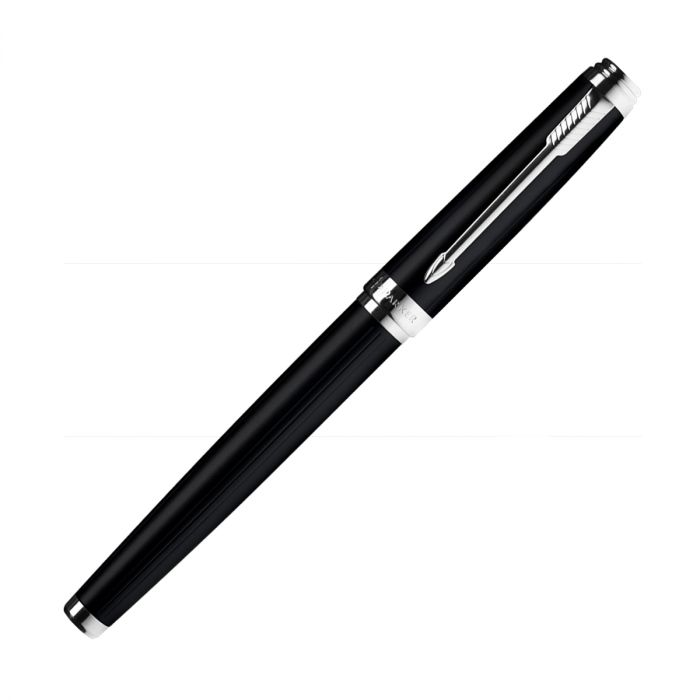 Parker Ambient Laque Black Chrome Trim Roller Ball Pen