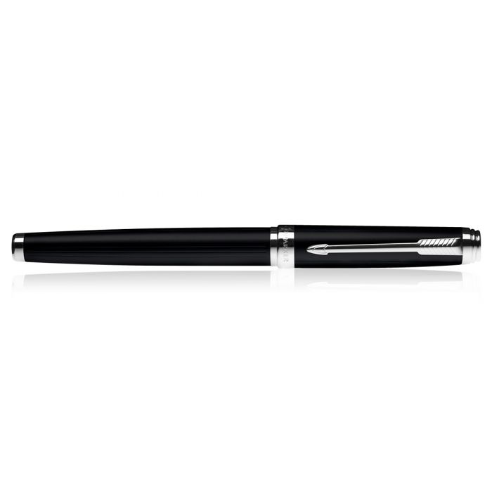 Parker Ambient Laque Black Chrome Trim Fountain Pen  (Fine Nib)