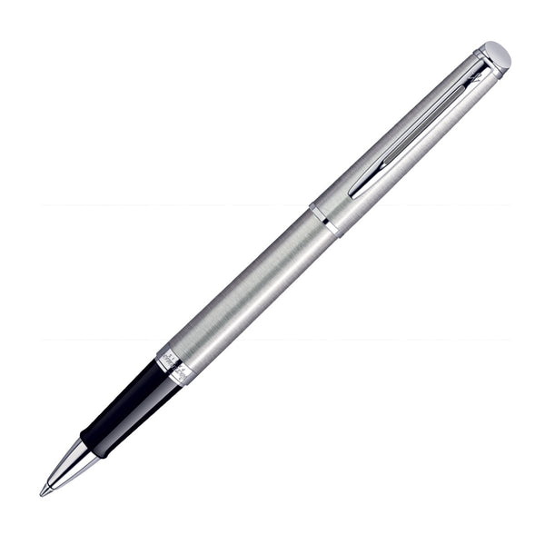 Waterman Hemisphere  Stainless Steel  Chrome Trim  Roller Ball Pen