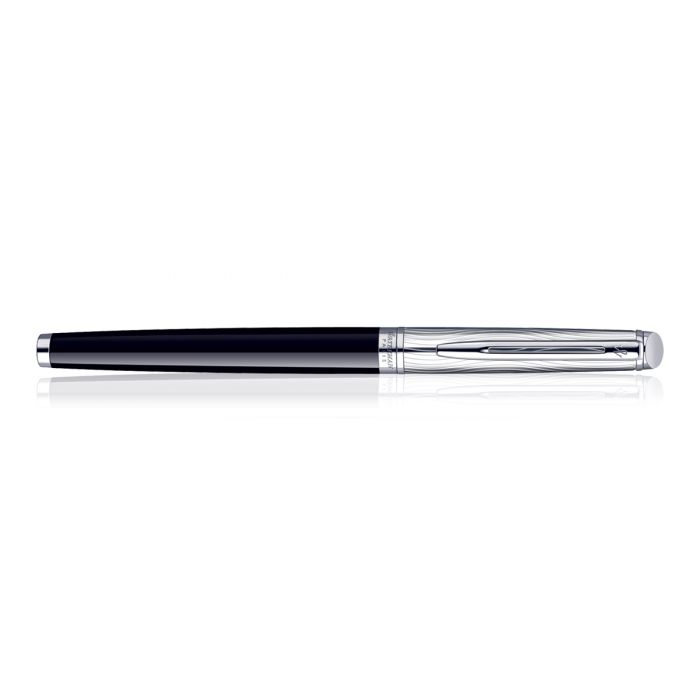 Waterman Hemisphere Dlx Black Chrome Trim  Roller Ball Pen