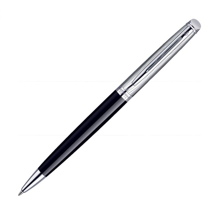 Waterman Hemisphere Dlx Black Chrome Trim  Ball Pen