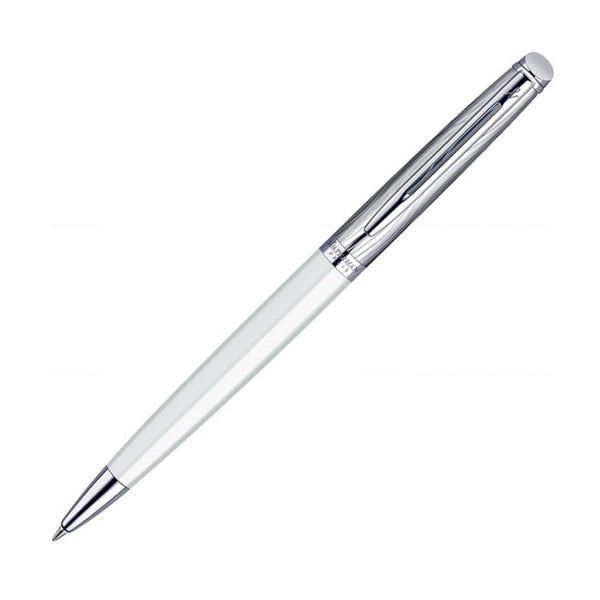 Waterman Hemisphere Dlx White Chrome Trim  Ball Pen