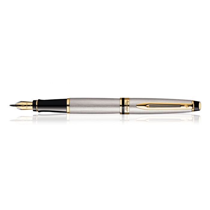 Waterman Expert SS Gold Trim  Fountain Pen Fine Nib