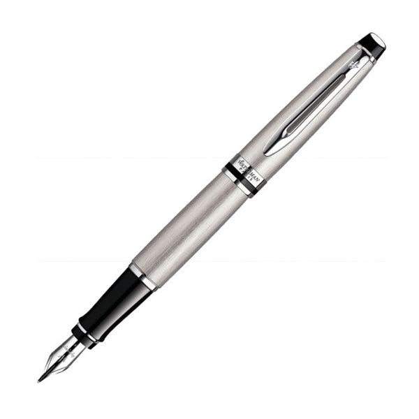 Waterman Expert SS Chrome Trim  Fountain Pen Fine Nib