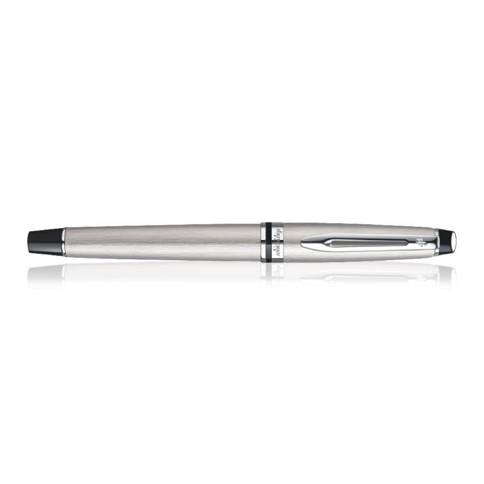 Waterman Expert SS Chrome Trim  Fountain Pen Fine Nib