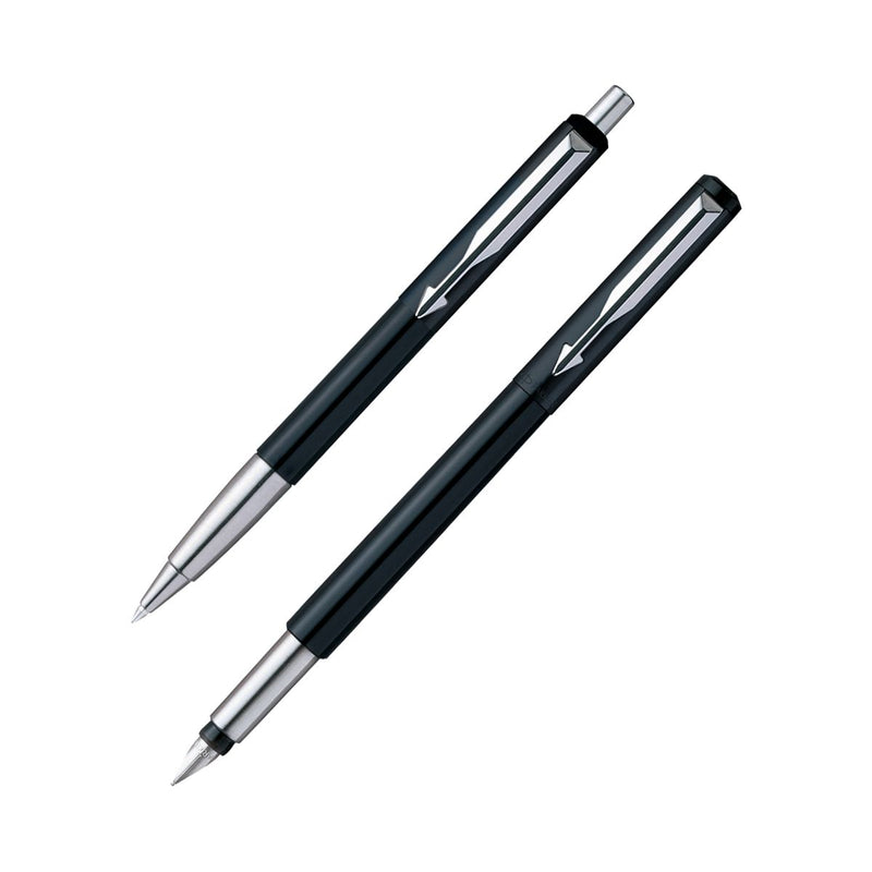 Parker Vector Standard Fountain Pen+Ball Pen Black Body Color