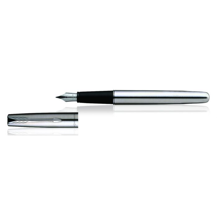 Parker Frontier Stainless Steel Chrome Trim Fountain Pen
