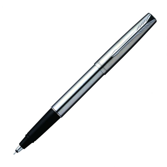 Parker Frontier Stainless Steel  Chrome Trim Roller Ball Pen