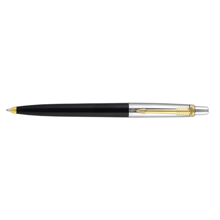 Parker Jotter Standard Ball Pen Gold Trim Black