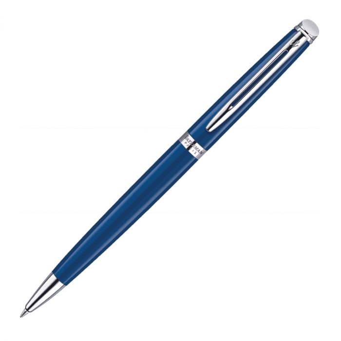 Waterman Hemisphere Blue Chrome Trim  Ball Pen