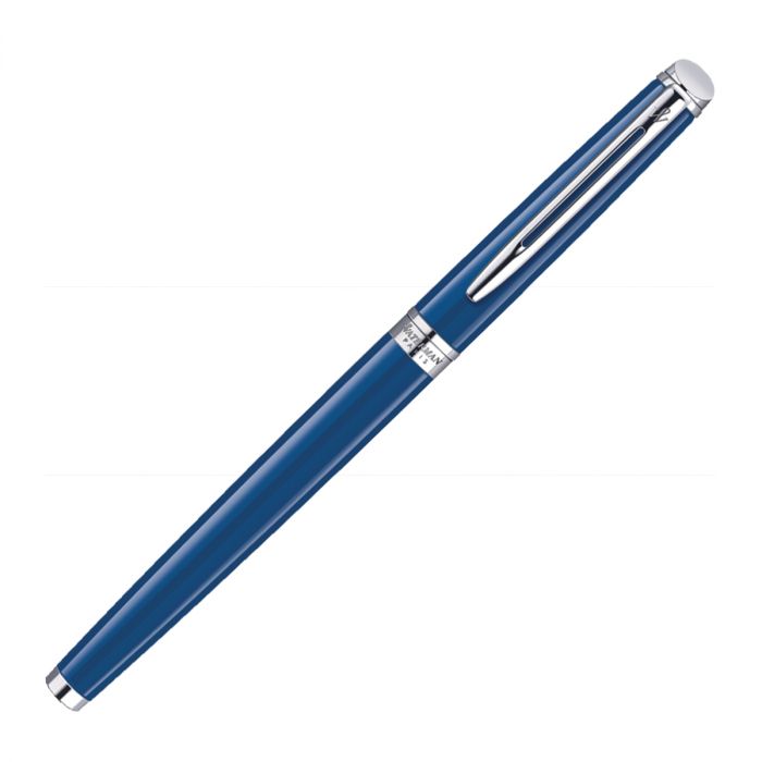 Waterman Hemisphere Blue Chrome Trim  Roller Ball Pen