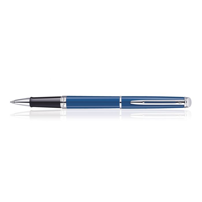 Waterman Hemisphere Blue Chrome Trim  Roller Ball Pen